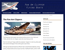 Tablet Screenshot of clipperflyingboats.com